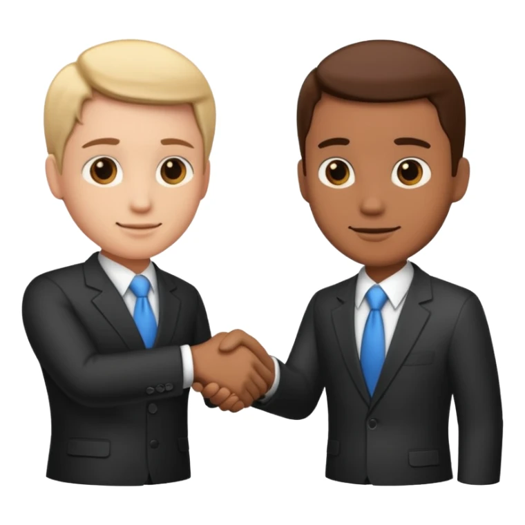 business handshake sticker