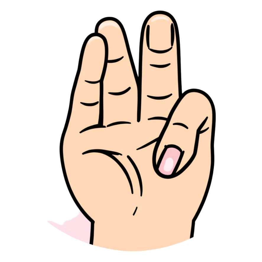 Vagina with hand finger inside vagina sticker