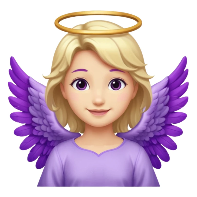 love cupid purple cute no human, an angel sticker