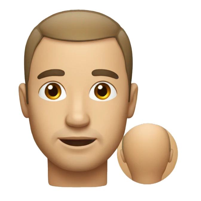 A person had a hair transplant on his head yesterday sticker