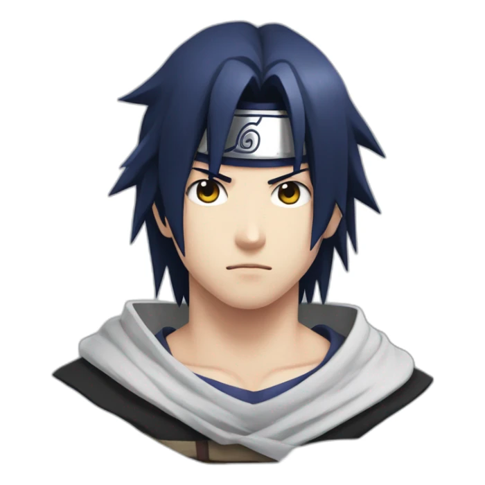 portait of sasuke uchiha sticker