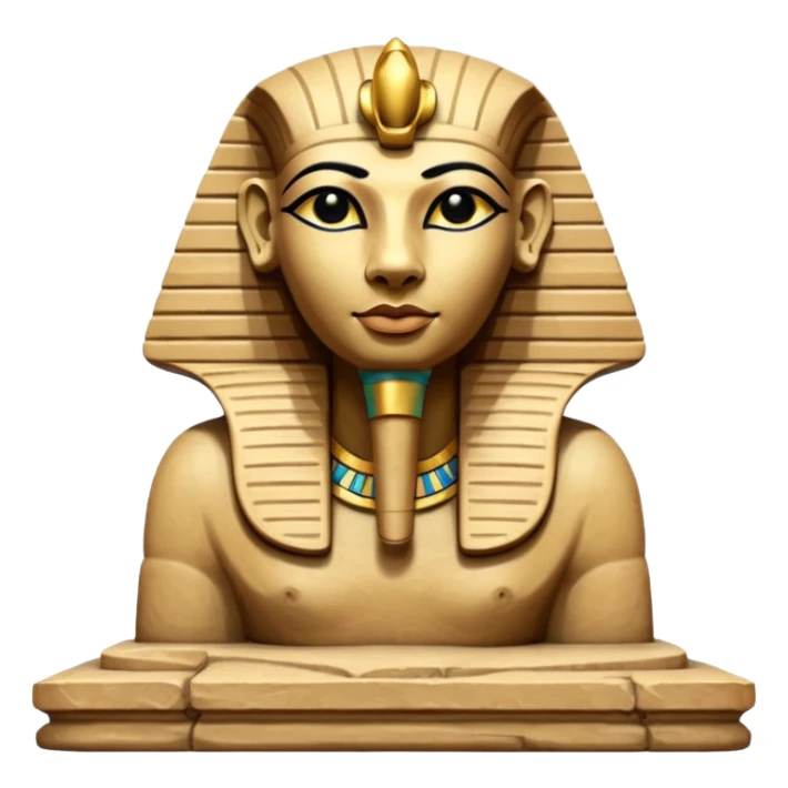 egypt sfenks sculpt sticker