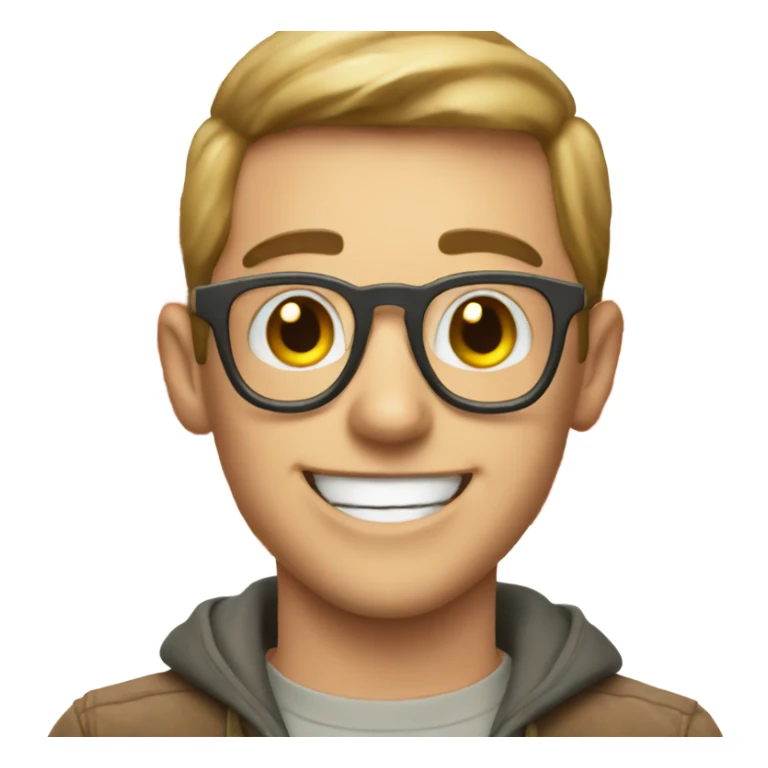 happy face with pizza heart eyes sticker