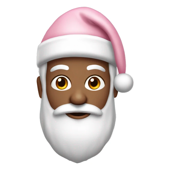 Light Pink Santa Claus with Caucasian skin sticker