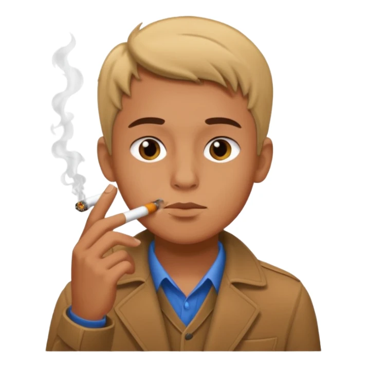 Boy smoking  sticker