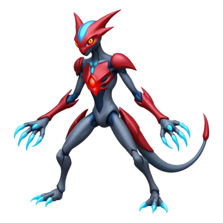 Darkrai-Deoxys-Genesect-Fakémon-hybrid-creature (full body)  sticker