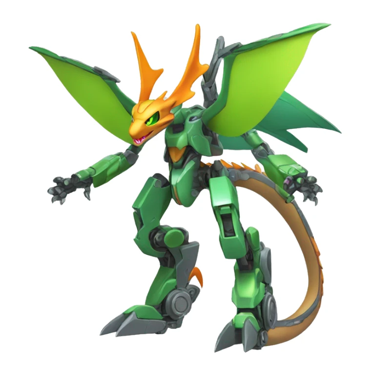 Mechanical Flygon-dragon-Charizard-raptor-Medabot-Mecha full body sticker