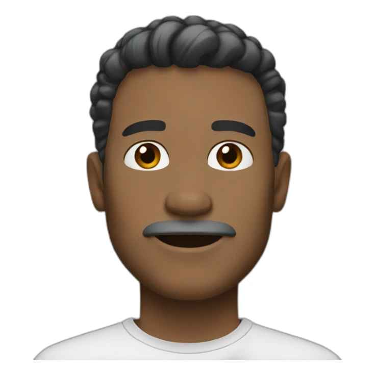 White Dad White and black Hair sticker