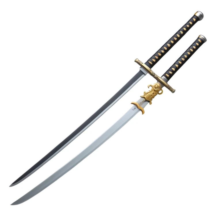 Famous Katana,on blade full chinese names. sticker