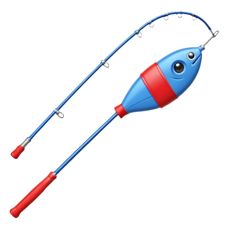 toy fishing rod sticker