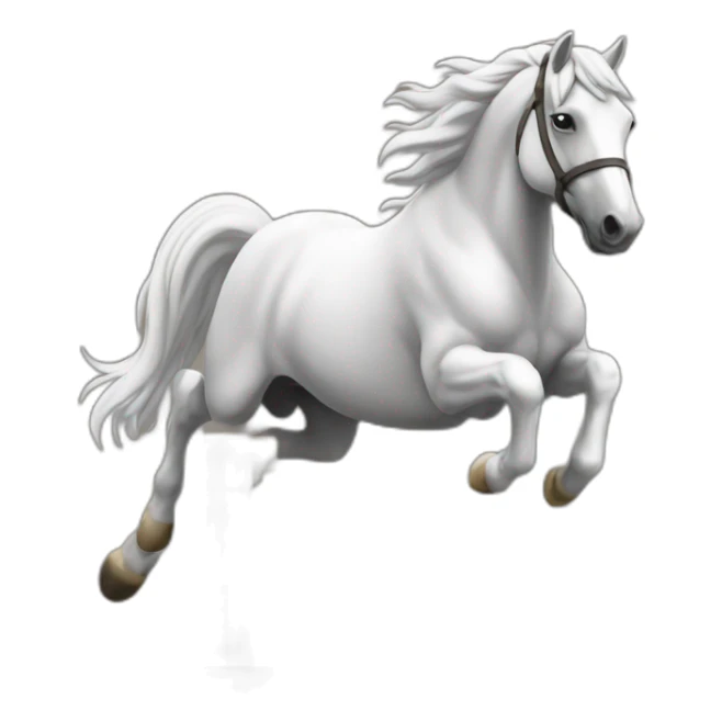 Cheval qui saute un obstacle sticker