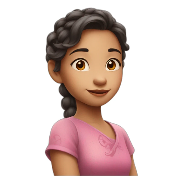 Cute Pixar Disney looking girl dragon sticker