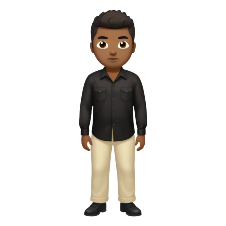 Chino Moreno with black silk shirt, cream loose pants sticker