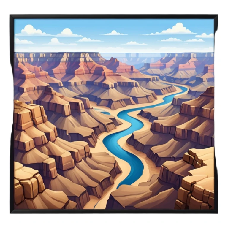 Grand Canyon Desert Place sticker