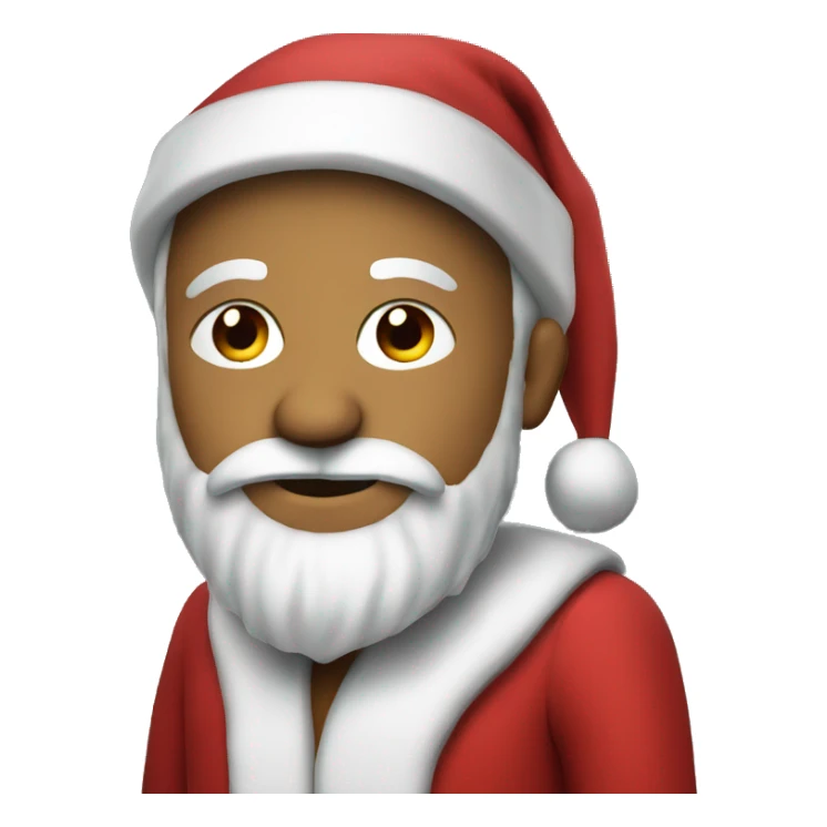santa in a crimson suit sticker