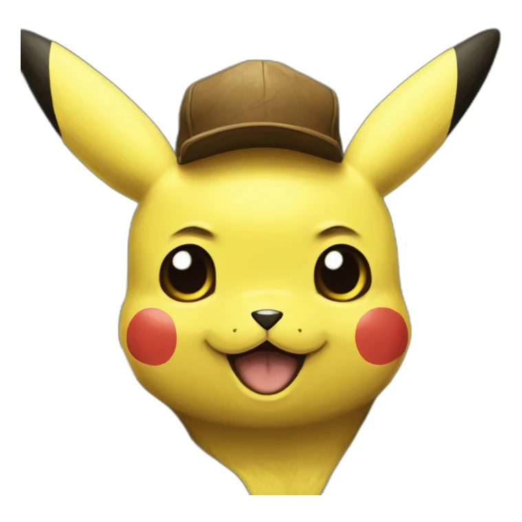 Pikachu In style of Van gogh self portrait na sticker