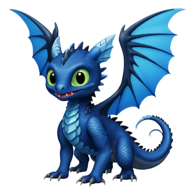 Toothless-Trico-Fakémon-hybrid-creature (full body)  sticker