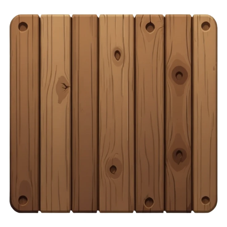 „single wood plank emoji, pixel art,256x256“
 sticker