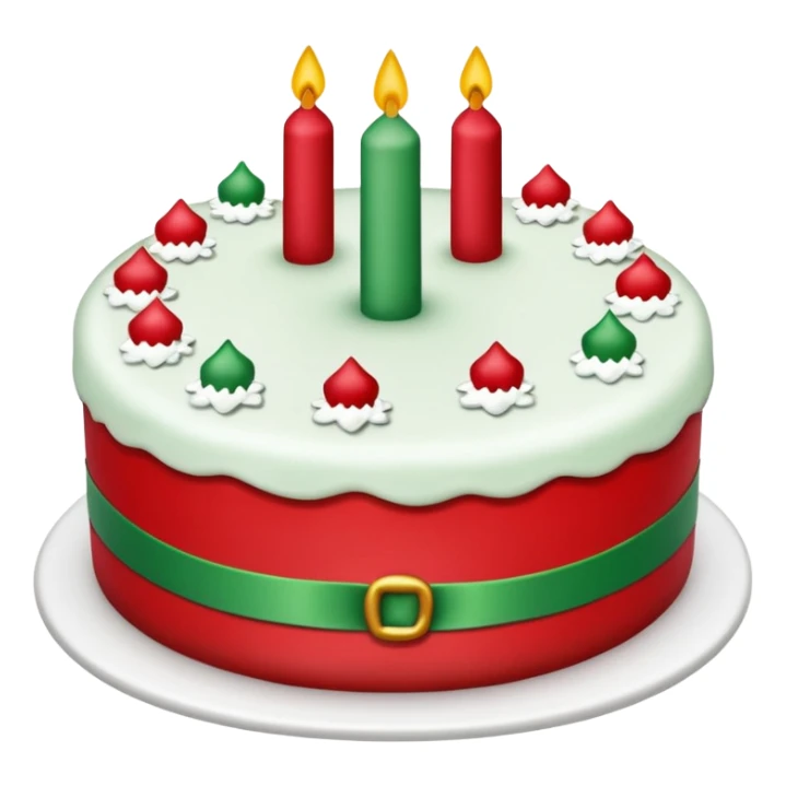 Christmas cake sticker