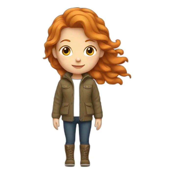 Canadian ginger girl  sticker