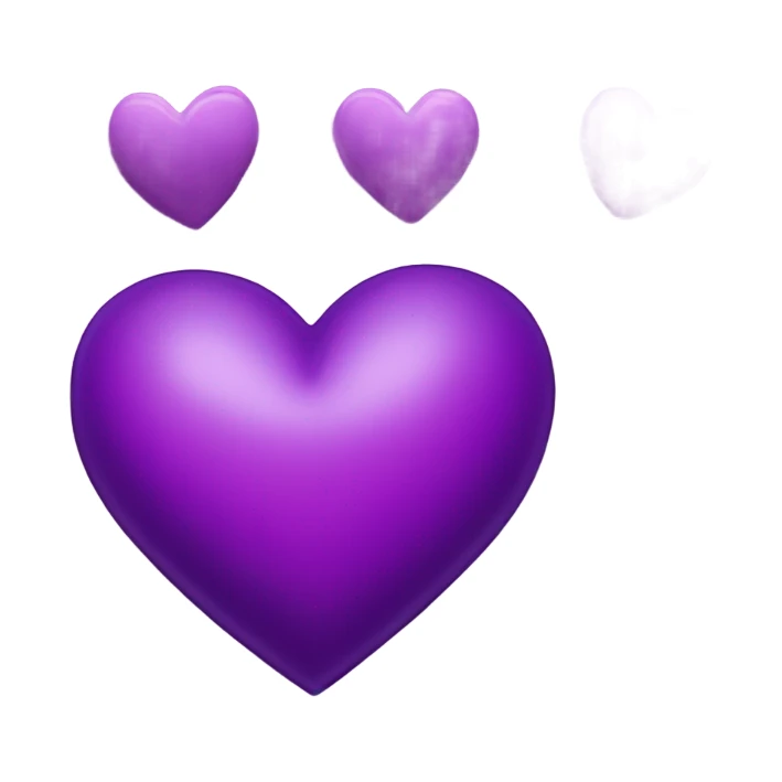 A Purple Heart with small Purple Hearts around it sticker