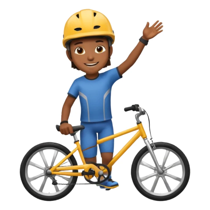 Make emoi of scout on bike sticker
