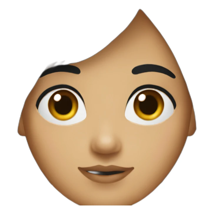 canadian-girl-black-bangs sticker