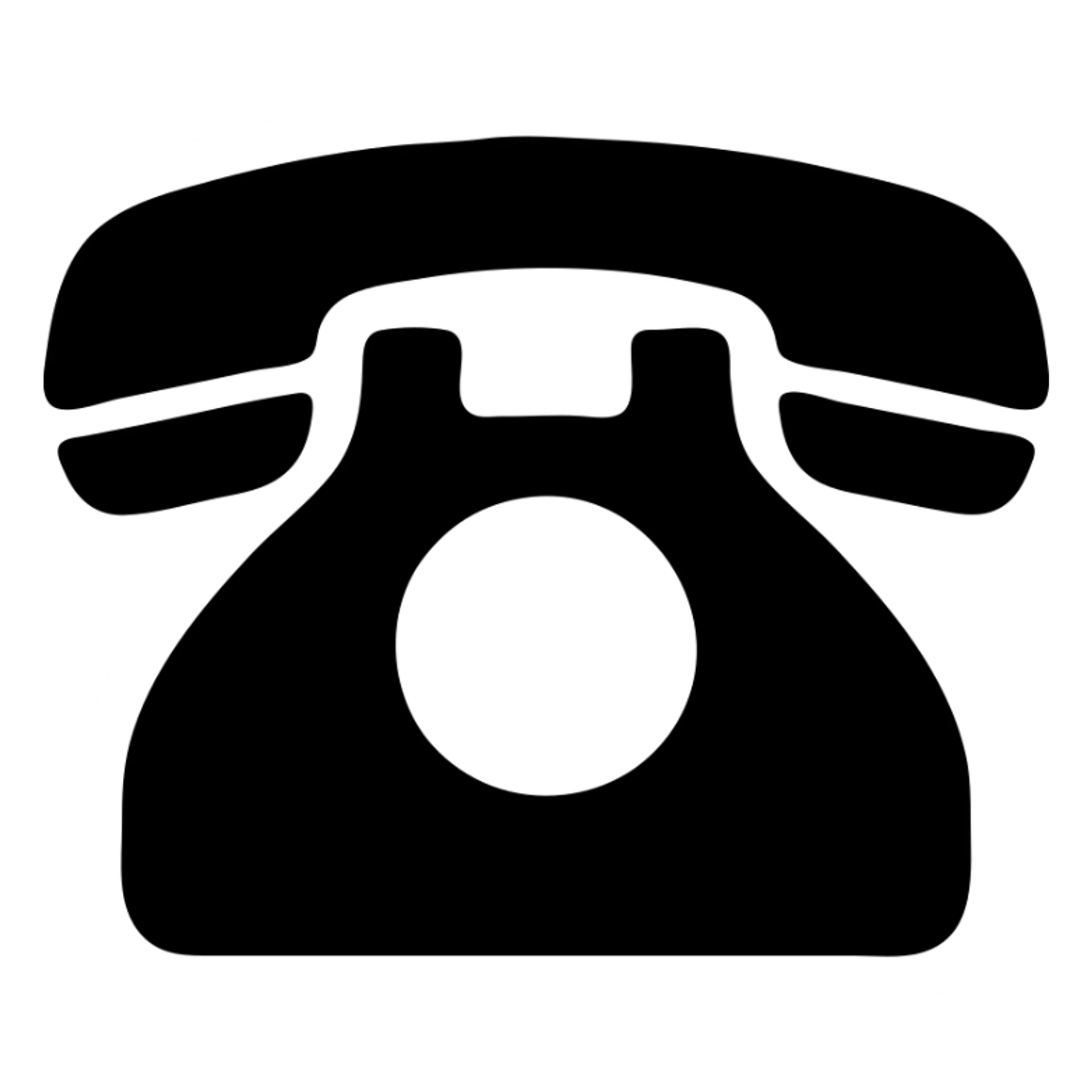 telephone, retro icon style, bold lines and classic shape sticker