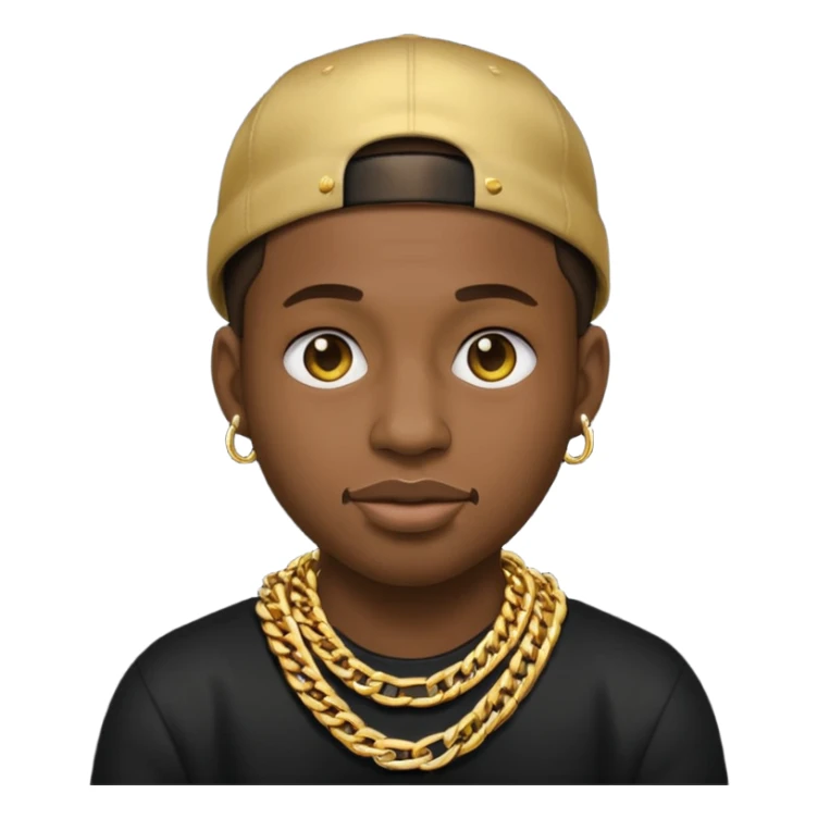 I'm just want a emojii like rapper only face sticker