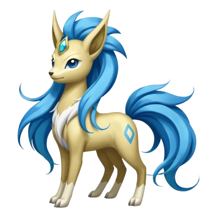 Manectric-Suicune-Meloetta-fusion-hybrid-creature  sticker