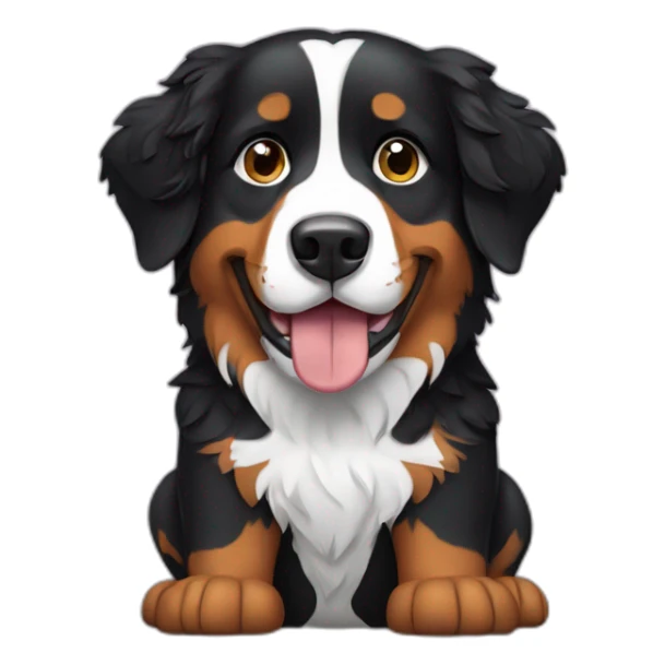 bernese mountain dog musician sticker