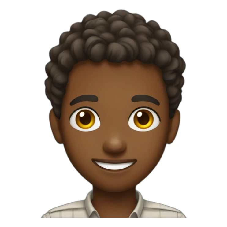 Flirty and playful Ethiopian boy sticker