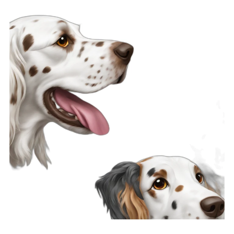 english setter and woodcock sticker