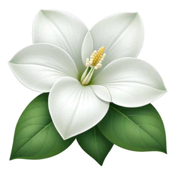 Great White Trillium with 3 petals sticker