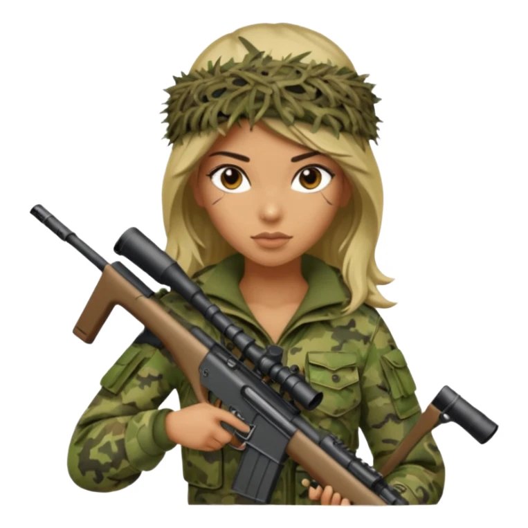 Sexy Girl sniper sticker