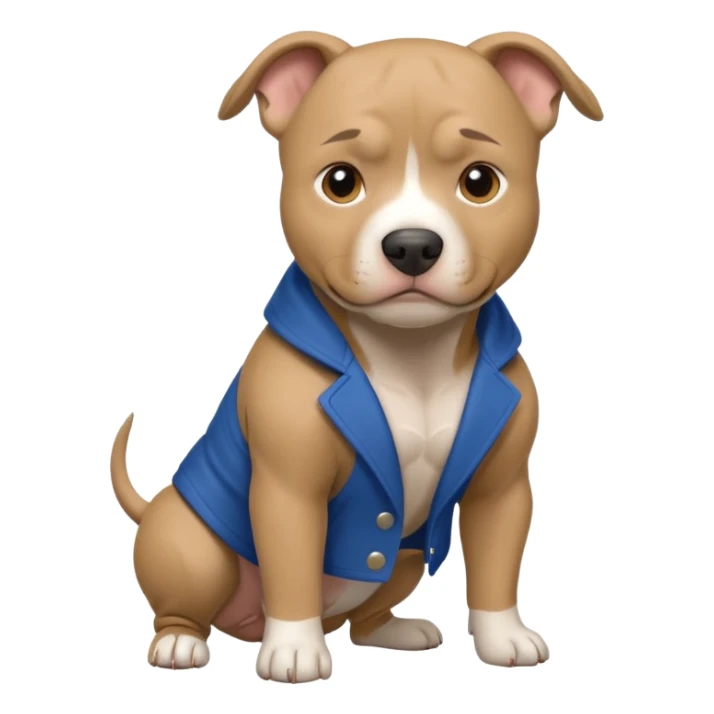 Pitbull blue fawn sticker