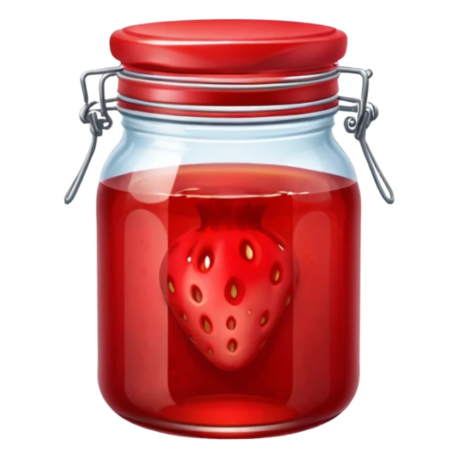 jar of strawberry jam' sticker