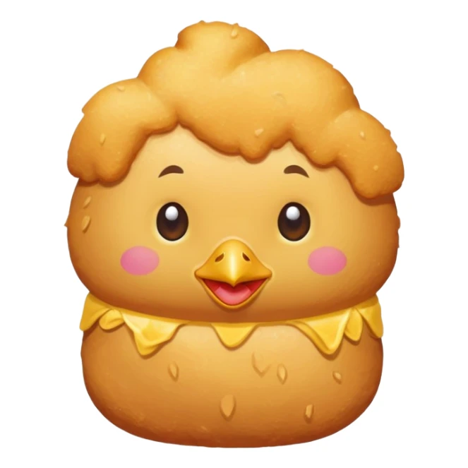 chicken nugget wearing a swimsuit sticker