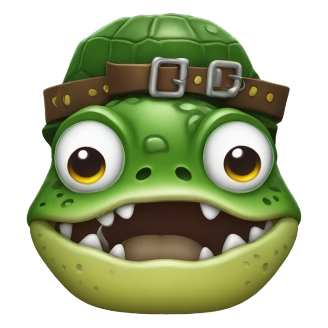 croc pirate with one eye and a poo bag sticker