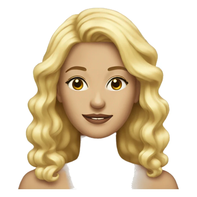 Queen blonde woman beautiful sticker