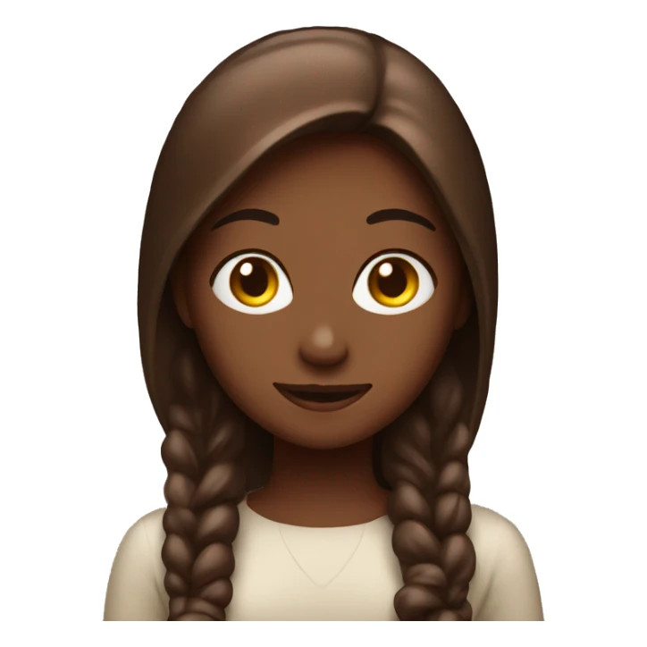 Young women with chocolate  sticker