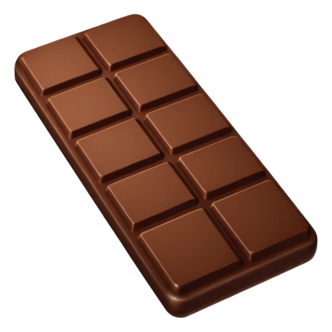 Depict a chocolate as emoji sticker