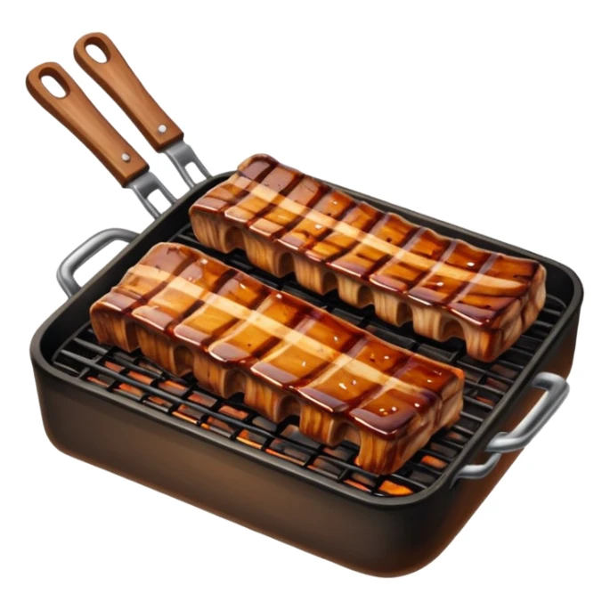costillas de asado a la parrilla sticker