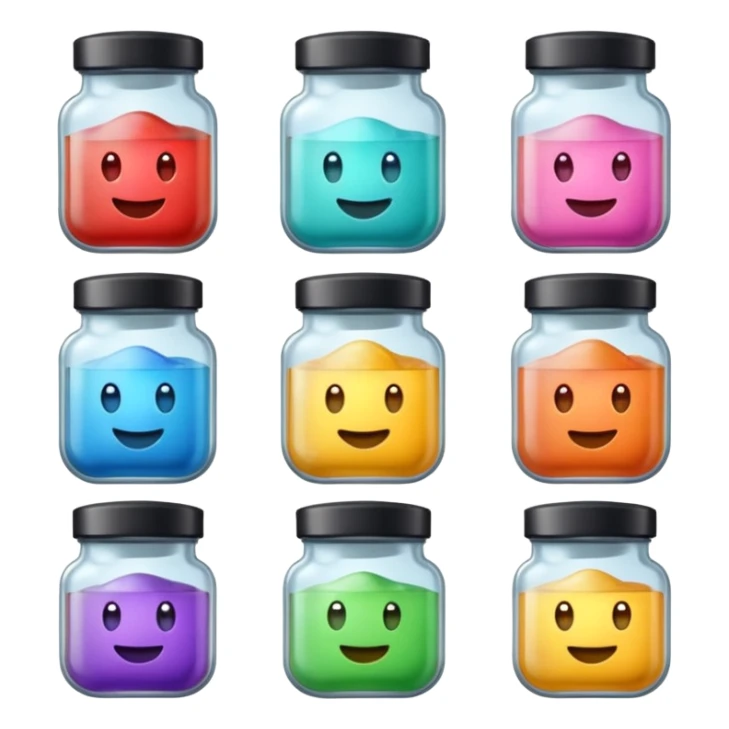 pochons transparents avec des médicaments dedans qui sourient et rigolent sticker