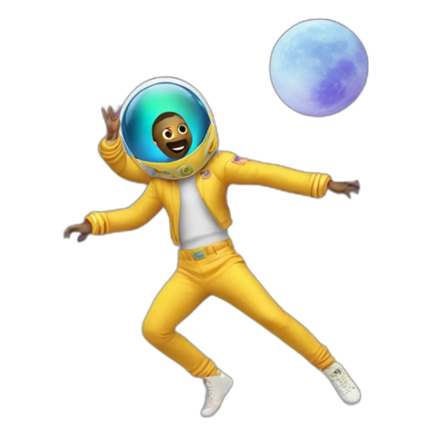 gay people dancing on moon with aliens sticker