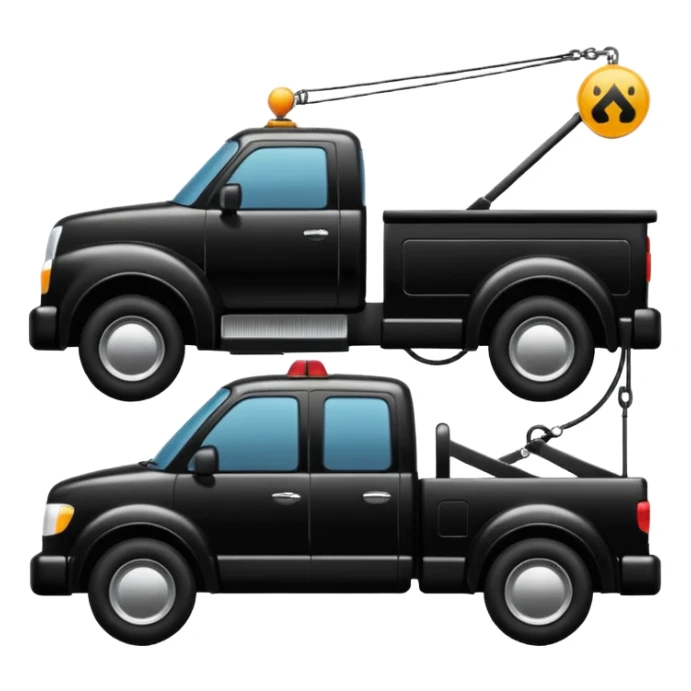 towing street icon, shilloute sticker
