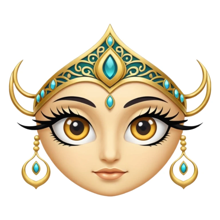 Make a logo with a lash side in the Iranian style and make the logo cool. sticker