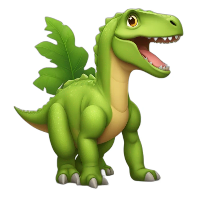 Motivated but tired dinosaur sticker