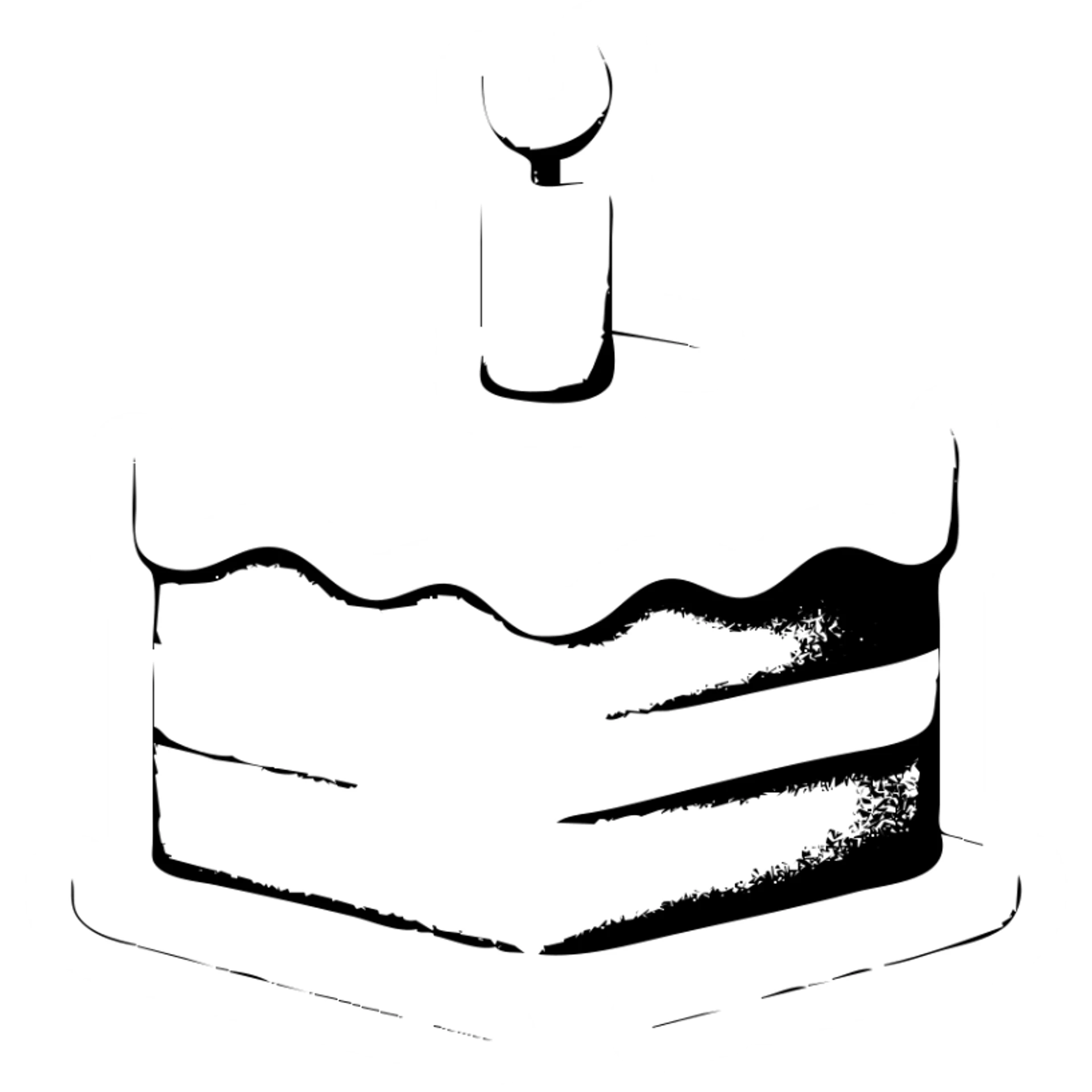 Make the cake appear even more golden and shiny, with enhanced golden highlights sticker