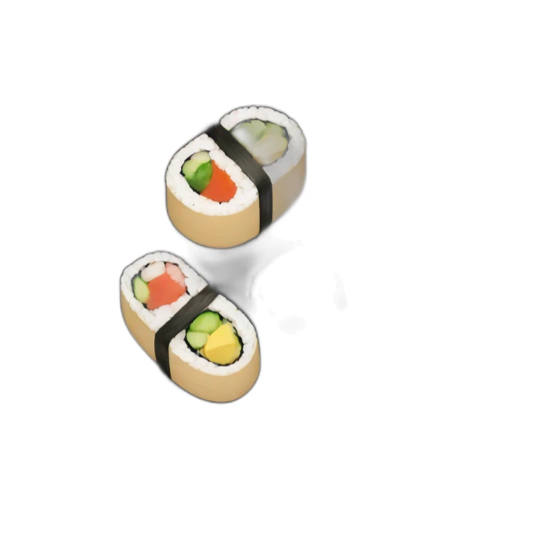 sushi bento wooden box sticker